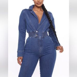 Denim jumpsuit
